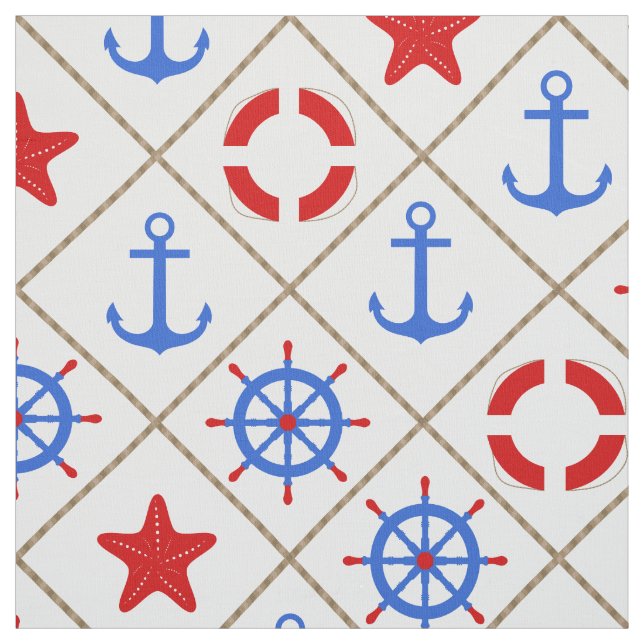 Marine walk . fabric (Swatch)