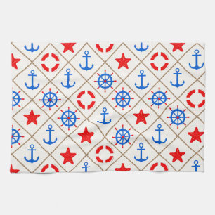 Marine walk . tea towel