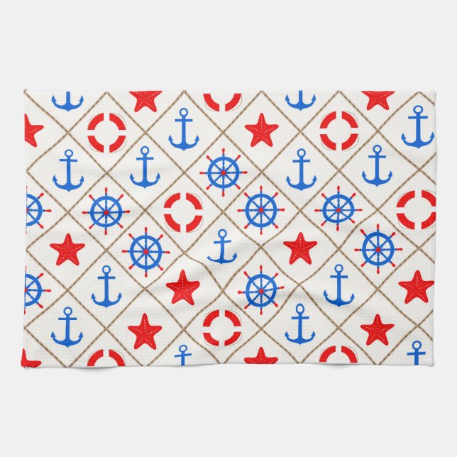 Marine walk . tea towel (Horizontal)