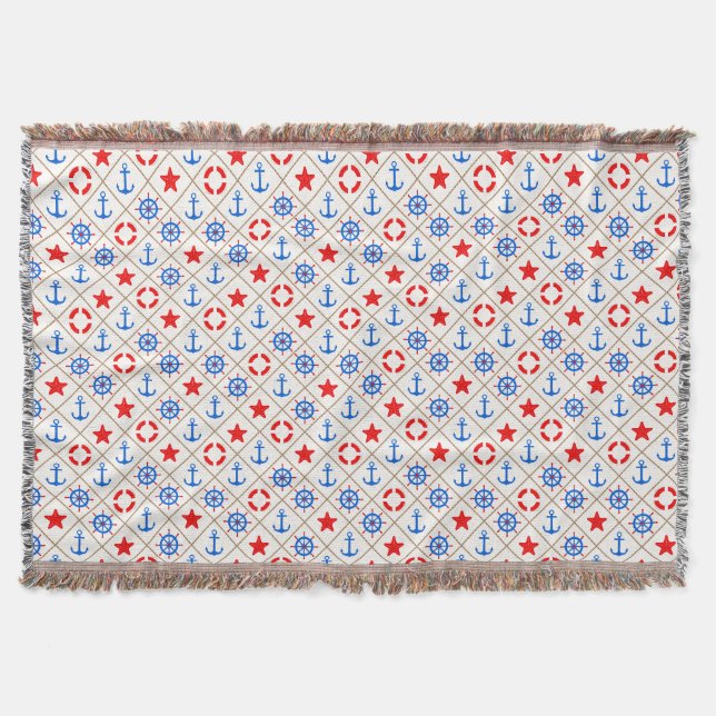 Marine walk . throw blanket (Front)