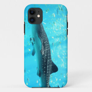 Marine Water Chic Stylish Cool Blue Whale Shark iPhone 11 Case