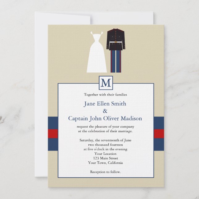 Marine Wedding Invitation (Front)