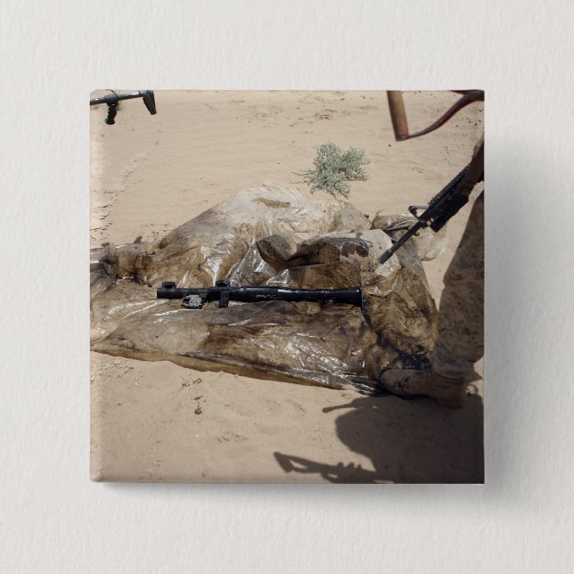 Marines 15 Cm Square Badge (Front)