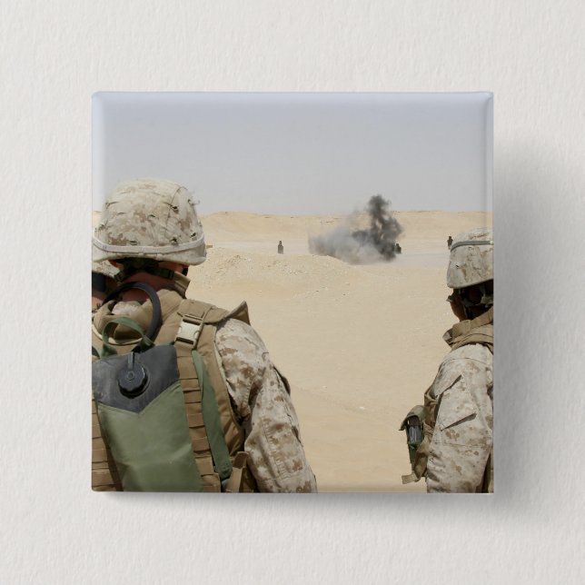 Marines and sailors 15 cm square badge (Front)