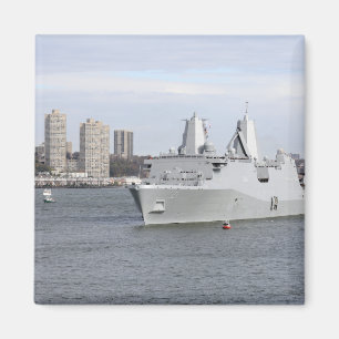 Marines and sailors man the rails magnet