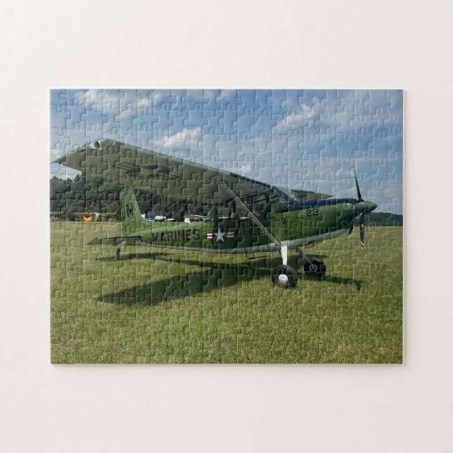 Marines Green Aeroplane Photo Family Night Jigsaw Puzzle (Horizontal)