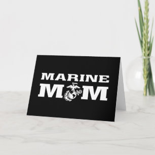 Marines Mum Note Card