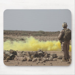 Marines provide security mouse pad