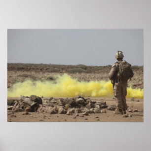 Marines provide security poster