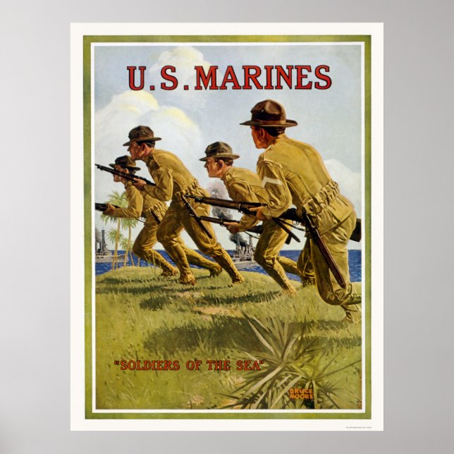 Marines - "Soldiers of the sea" Poster (Front)