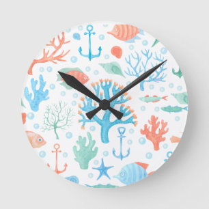 Marino Nautical Decor Wall Clock