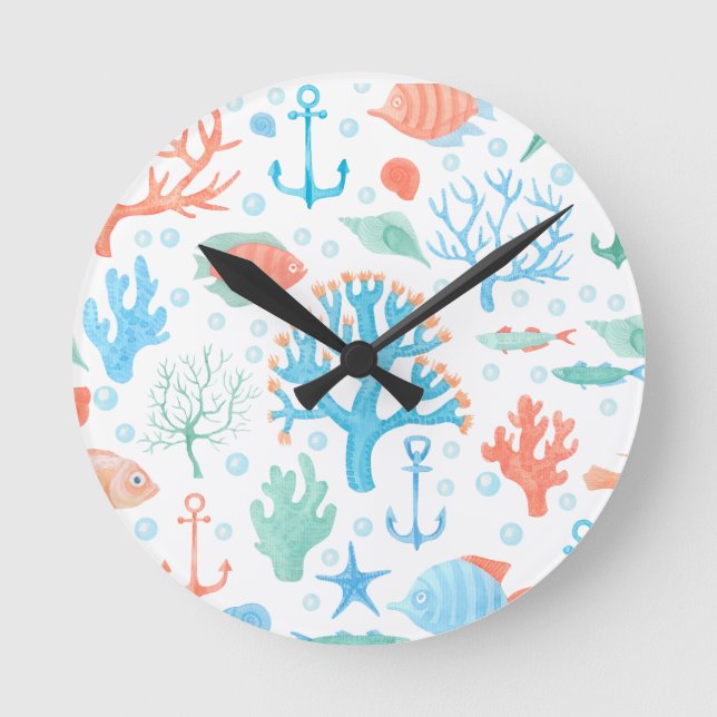 Marino Nautical Decor Wall Clock (Front)