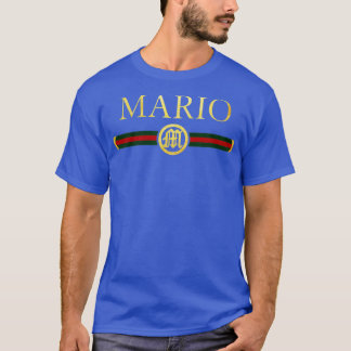 Mario Name Personalised Royal Luxury Gift Men Wome T-Shirt