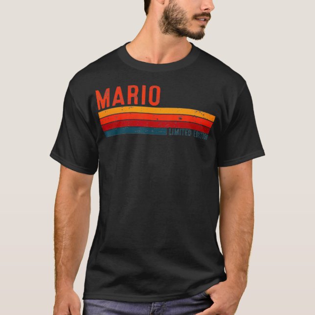 Mario Retro Vintage Limited Edition 80s 90s boys  T-Shirt (Front)