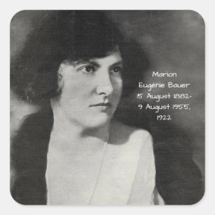 Marion Eugénie Bauer, 1922 Square Sticker