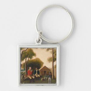 Marion Feasting the British Officer Key Ring