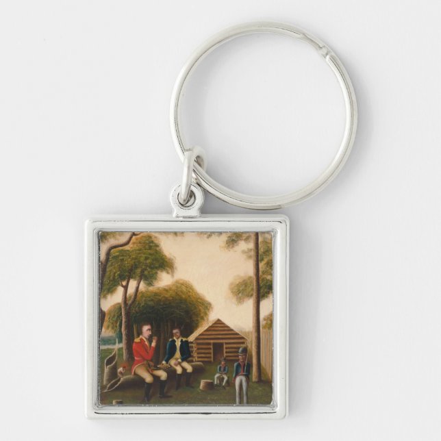Marion Feasting the British Officer Key Ring (Front)