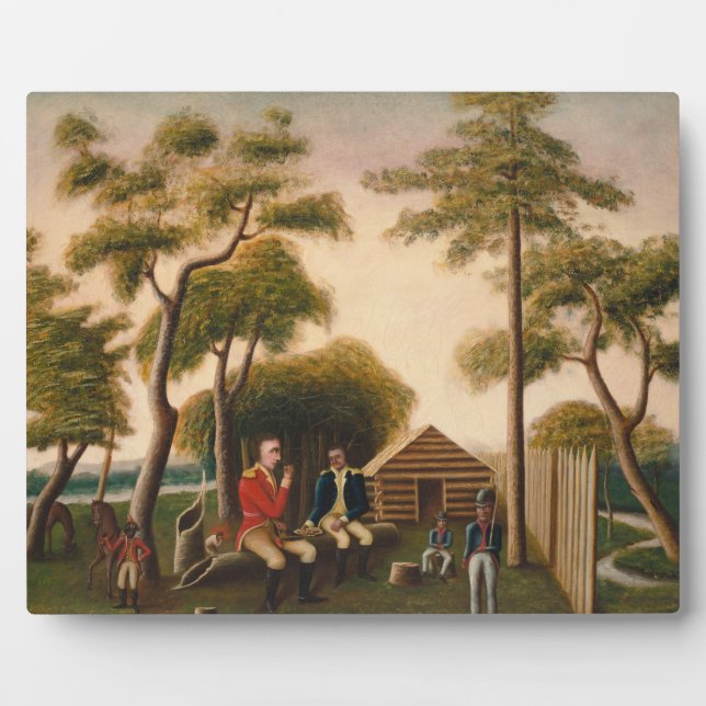 Marion Feasting the British Officer Plaque (Front)