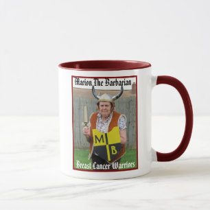 Marion The Barbarian Breast Cancer Warrior Mugs