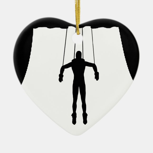 Marionette Puppet Ceramic Tree Decoration (Front)