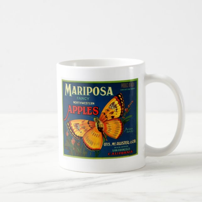 Mariposa apples coffee mug (Right)