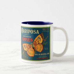 Mariposa Apples Two-Tone Coffee Mug