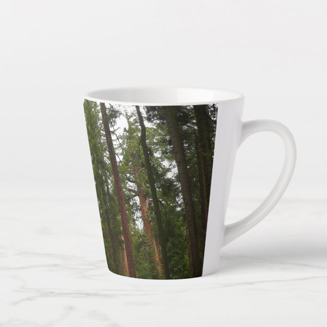 Mariposa Grove in Yosemite National Park Latte Mug (Right)