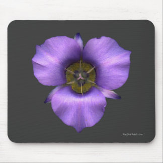 Mariposa Lily Mousepad, Brown Mouse Pad