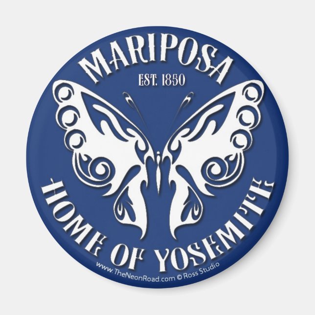 Mariposa Magnet 3 Round (Front)