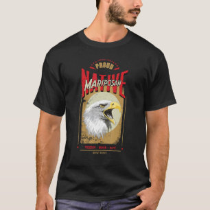 Mariposan Native American Eagle Spirit Vintage Hon T-Shirt