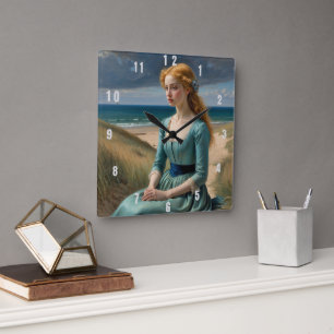 “Maris” – A Maiden’s Voyage – A Colourful Portrait Square Wall Clock
