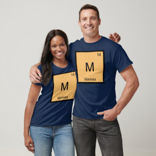 Mariska Name Chemistry Element Periodic Table T-Shirt