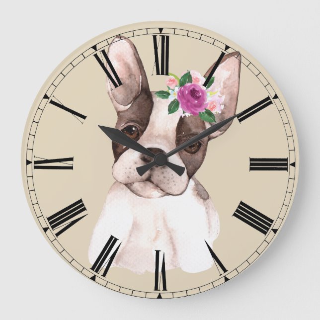 Marisol the French Bulldog Wall Clock (Front)
