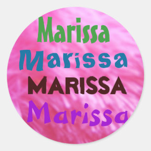 Marissa name sticker