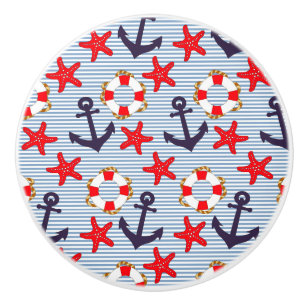 Maritime Anchor Ceramic Knob