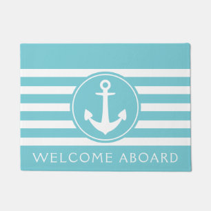 Maritime Anchor Welcome Aboard Doormat