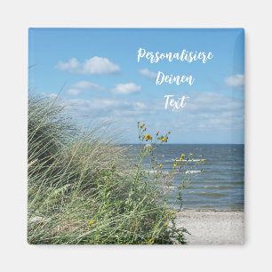 Maritime beach landscape office  magnet