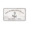 Maritime Boat Anchor Rustic Wood Business Card