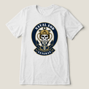 Maritime EOD Veteran Bomb Disposal Emblem Tri-Blend Shirt