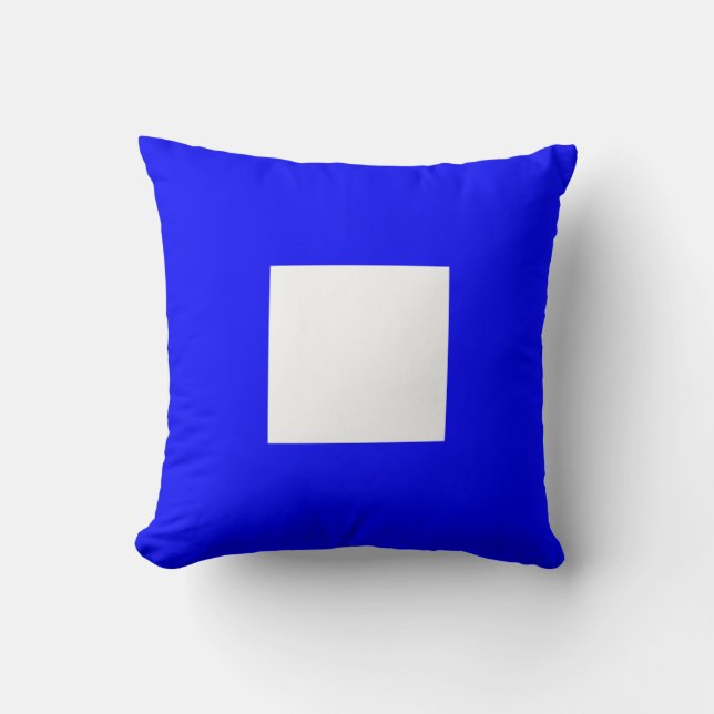 Maritime Flag P — Papa Cushion (Front)