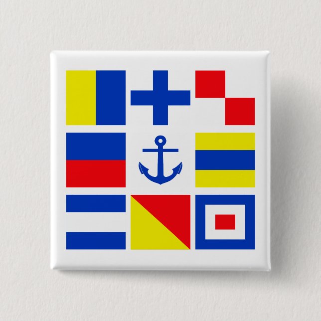 Maritime flags button (Front)