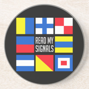 Maritime flags coaster