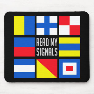 Maritime flags mousepad