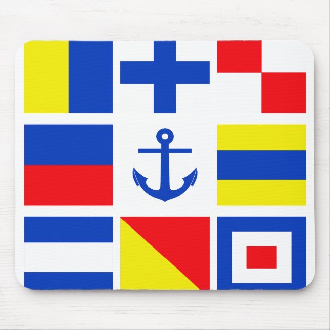 Maritime flags mousepad (Front)