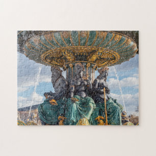 Maritime Fountain at place de la Concorde - Paris Jigsaw Puzzle