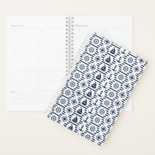 Maritime In Blue Pattern Planner