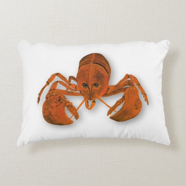 Maritime Lobster Decorative Cushion (Front)