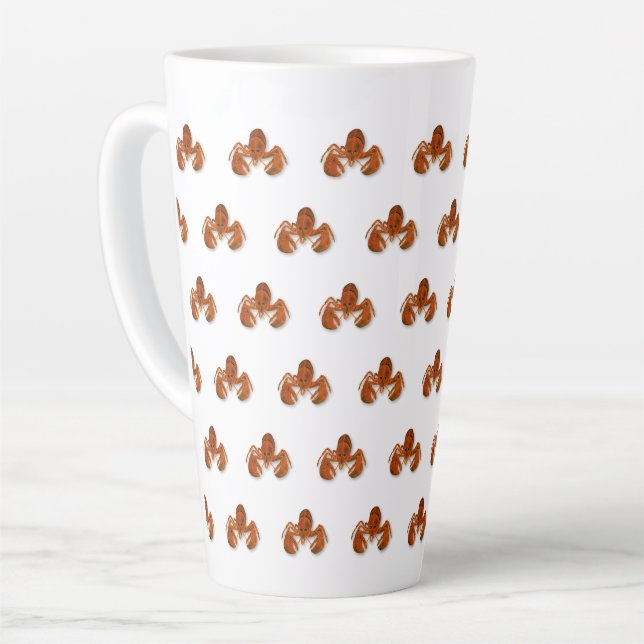 Maritime Lobster Latte Mug (Left Angle)