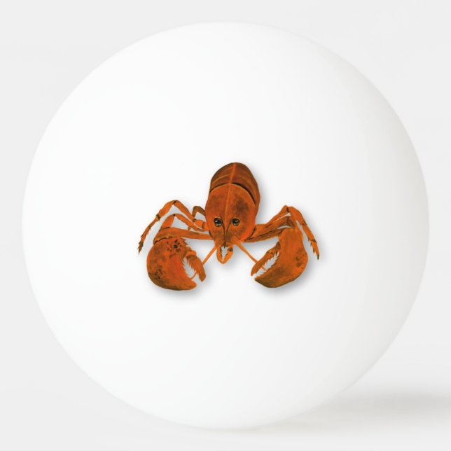 Maritime Lobster Ping Pong Ball (Front)