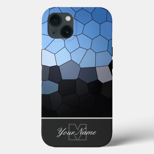 Maritime mosaic tiles personal Monogram! Case-Mate iPhone Case (Back)